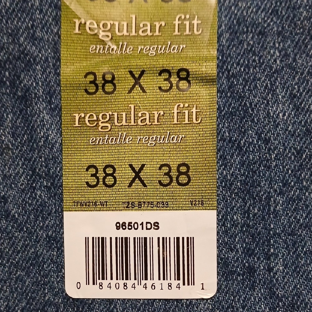 Wrangler Men's 38X38 Regular Fit Blue Jeans - Picture 5 of 13